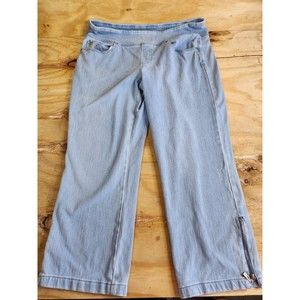 Bella By Kim Gravel Jean Capris Medium Stretch Pull On